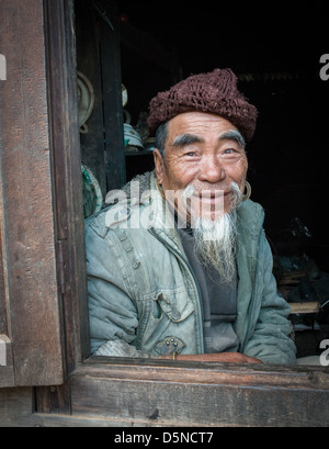 Schamane in Birma Stockfoto