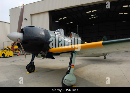 Mitsubishi A6M Null, Flughafen Camarillo, Kalifornien Stockfoto