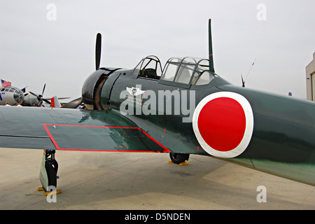 Mitsubishi A6M Null, Flughafen Camarillo, Kalifornien Stockfoto