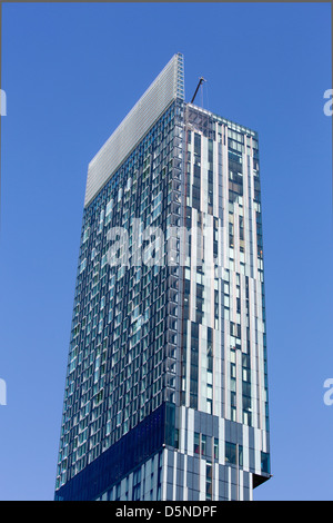 Ian Simpson Architekt entwarf Beetham Tower Windows am Deansgate Manchester nördlichen England UK Beetham Tower Stockfoto