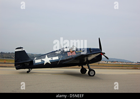 Grumman F6F Hellcat Flughafen Camarillo, Kalifornien Stockfoto