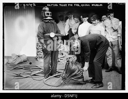 Immer bereit für Feuer KAISER WILHELM der 2. (LOC) Stockfoto