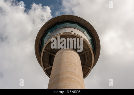 Die stillgelegten Sydney Harbour Kontrollturm, die für eine neue Entwicklung in Barangaroo abgebrochen werden kann Stockfoto