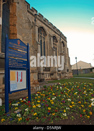Allerheiligen Kirche, Wellingborough, Northamptonshire, England, Vereinigtes Königreich Stockfoto
