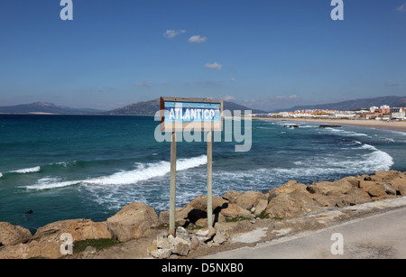 Atlantik-Küste in Tarifa, Andalusien Spanien Stockfoto