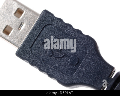 USB-Symbol in einem Stecker Stockfoto