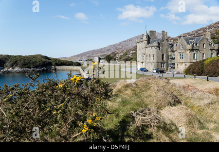 Amhuinnsuidhe Castle auf der Isle of Harris auf den Äußeren Hebriden von Schottland Stockfoto