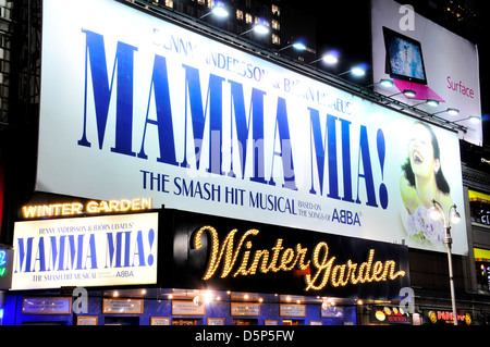 Mamma Mia im Winter Garden Theater ist ein Broadway Stockfoto