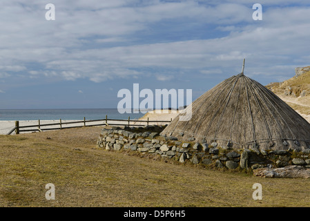 Eisenzeitlichen Siedlung am Bostadh auf Great Bernera in die äußeren Hebriden in Schottland Stockfoto