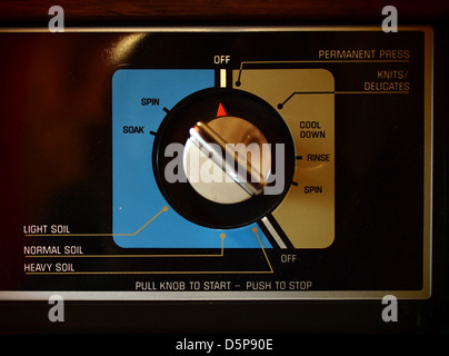 Vintage Waschmaschine Zifferblatt Stockfoto