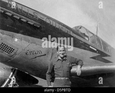 14 - Lt Carl Colleps, P-51 C Stockfoto