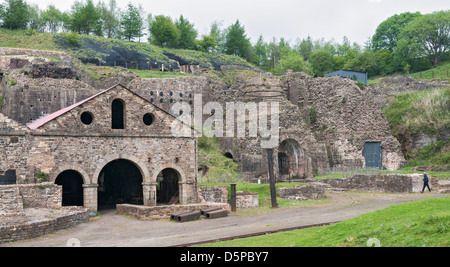 Wales, Blaenavon Herirtage Weltkulturerbe, Iron Works betrieben 1789 bis frühen 1900er Jahre Stockfoto