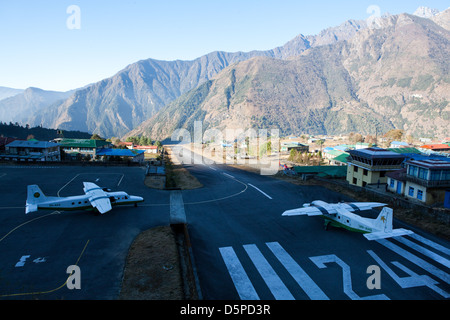 Lukla Airport, Nepal Stockfoto