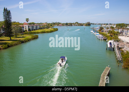 Golf Intercoastal Waterway in Venice Florida Stockfoto