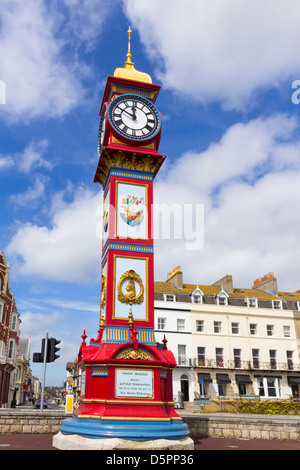 Jubiläums-Denkmal am Strand von Weymouth Dorset England UK Stockfoto