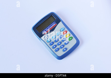 Eine britische Bank Card Reader für sicheres Online-Banking. Stockfoto