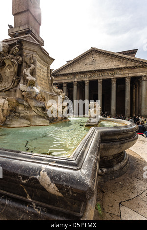 Welt berühmten Pantheon in Rom, Italien Stockfoto