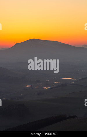 Tinto Hill bei Dämmerung, South Lanarkshire, Schottland Stockfoto