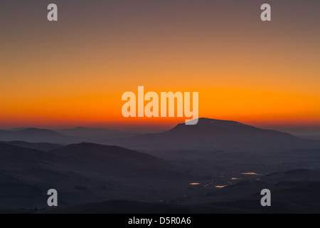 Tinto Hill bei Dämmerung, South Lanarkshire, Schottland Stockfoto