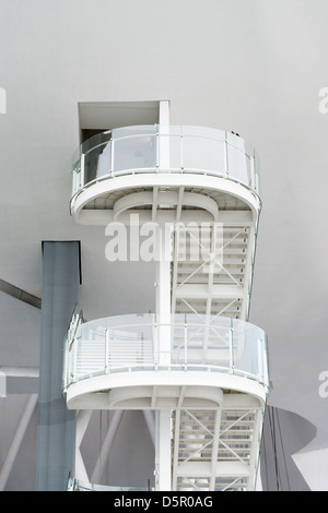 Moderne Treppen als zeitgenössische architektonische element Stockfoto