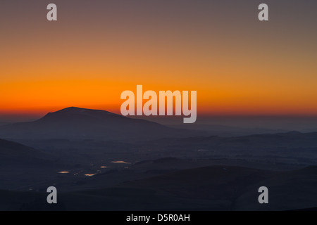 Tinto Hill bei Dämmerung, South Lanarkshire, Schottland Stockfoto