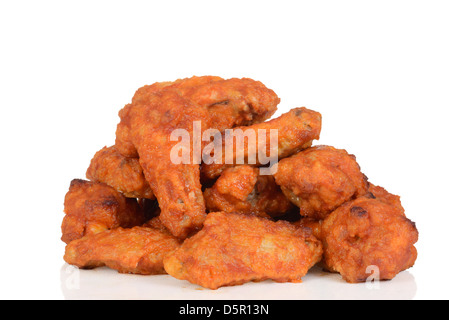 Haufen von Chicken wings Stockfoto