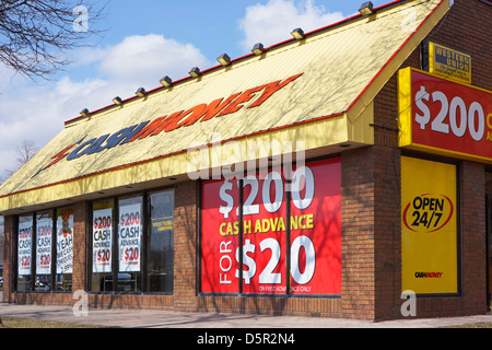 CashMoney, Zahltag Voraus, Ontario, Kanada Stockfoto