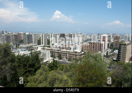 Cerro Santa Lucia, gilt als Geburtsort von Santiago. Santiago-Chile Stockfoto