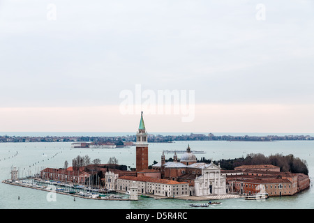 Blick über Venedig von Campanile-Turm, Italien Stockfoto