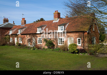 Reihe von Landhäusern, Orford, Suffolk, england Stockfoto