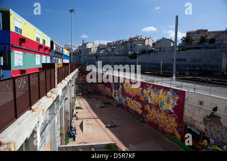 Marseille: Friche De La Belle de Mai Stockfoto