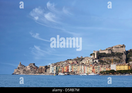 Porto Venere, Kirche San Pietro, Ligurien, Italien Stockfoto