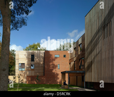 Pangbourne College, Pangbourne, Vereinigtes Königreich. Architekt: Mitchell Taylor Workshop 2012. Girls Pension aus dem Süden Stockfoto