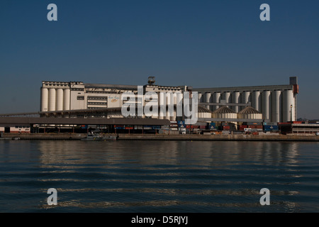 Innenansicht Santos-Stadt-Hafen-Kanal, São Paulo Zustand Ufer, Brasilien. Stockfoto