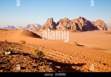 Wadi Rum oder Tal des Mondes in Jordanien Stockfoto