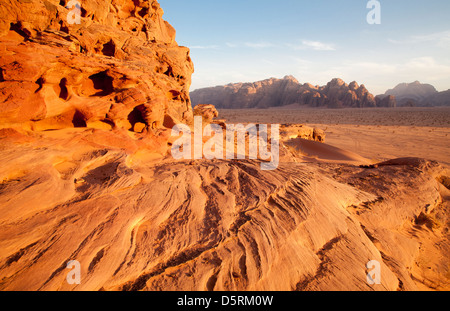 Wadi Rum oder Tal des Mondes in Jordanien Stockfoto