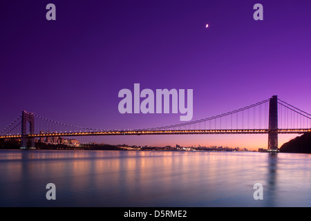 GEORGE-WASHINGTON-BRÜCKE (© CASS GILBERT 1931) HUDSON RIVER MANHATTAN NEW YORK CITY USA Stockfoto