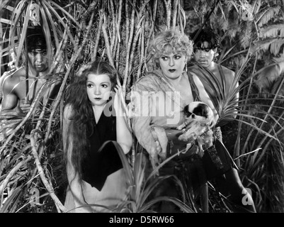 CLAUDETTE COLBERT, MARY BOLAND, vier verängstigter Menschen, 1934 Stockfoto