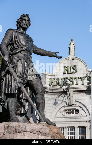 William Wallace Statue in Aberdeen, Schottland. Stockfoto