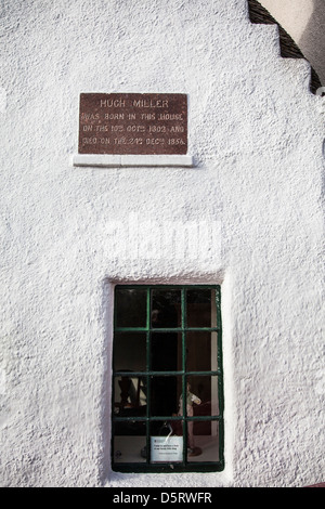 Hugh Millers Hütte am Cromarty auf der schwarzen Insel in Schottland Stockfoto