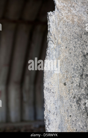 Asbest, Gebäude, einem Bauernhof landwirtschaftliche Gebäude in Clapham, North Yorkshire, UK Stockfoto