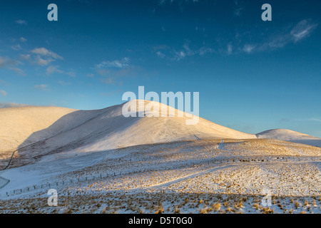 Winter-Licht über 'Trahenna', Scottish Borders Stockfoto