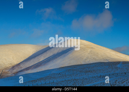 Winter-Licht über 'Trahenna', Scottish Borders Stockfoto