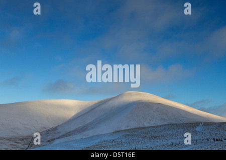 Winter-Licht über 'Trahenna', Scottish Borders Stockfoto