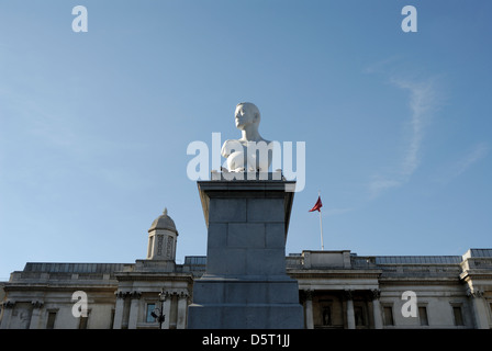 Alison Lapper schwanger, Statue auf temporäre Anzeige in Trafalgar Square, London, England, Großbritannien, UK, Stockfoto