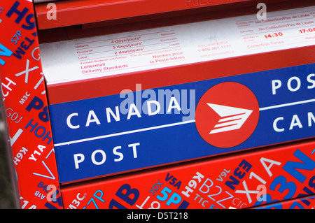 Canada Post Briefkasten, Nahaufnahme Stockfoto