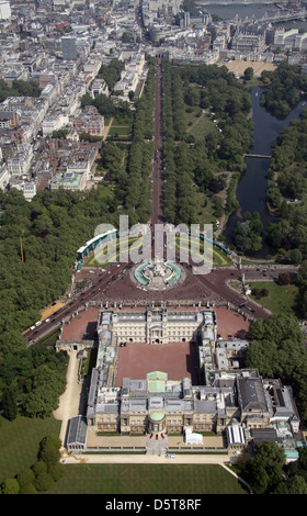 Luftaufnahme von Buckingham Palace, London, die Residenz des Monarchen des Vereinigten Königreichs Stockfoto