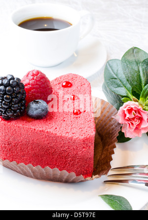 Herzförmige Kuchen Stockfoto