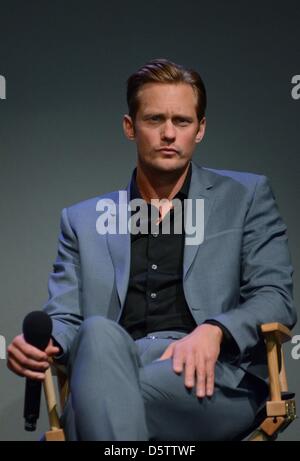 Alexander Skarsgard in Anwesenheit für Apple Store Soho präsentiert treffen die Filmemacher: Panel, Apple Store, Soho, New York zu trennen. Bildnachweis: Alamy Live NewsDerek Sturm/Everett Collection/Alamy Live-Nachrichten Stockfoto