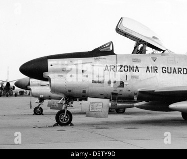 North American F - 86L 'Sabre Hunde' der 197. FIS, ARIZ-ANG (Phoenix). Stockfoto